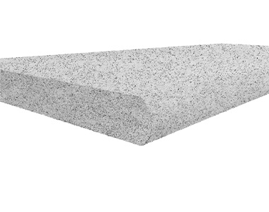 dove granite bullnose pool coping tiles, white coping, light pool coping by stone pavers australia