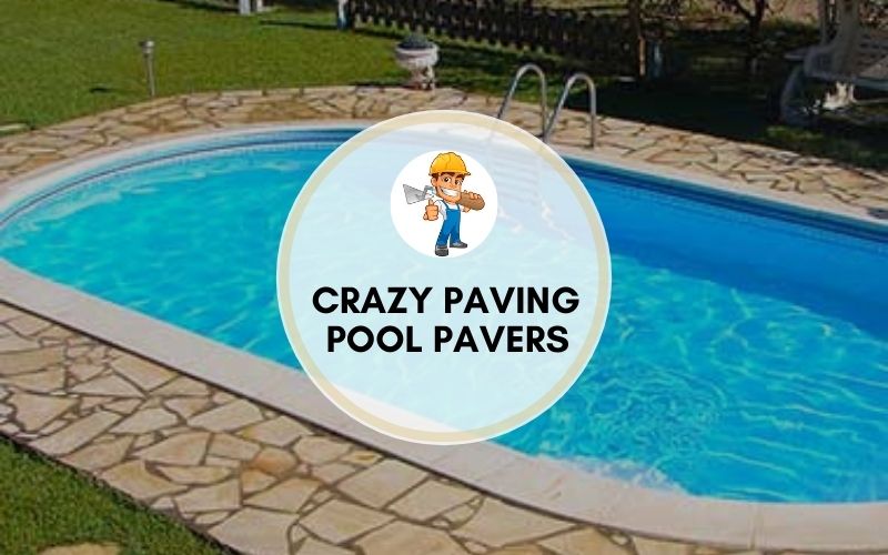 crazy paving pool pavers